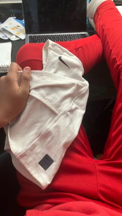 Nike white ski mask/hyperwarm