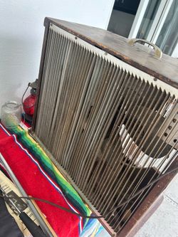 Vintage Mathes Cooler Box Fan Model MC-505 WORKING