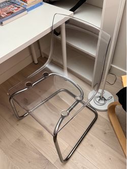 IKEA tibia transparent chair