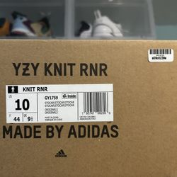 Yeezy Knit Rnnr Stone Carbon Size 10