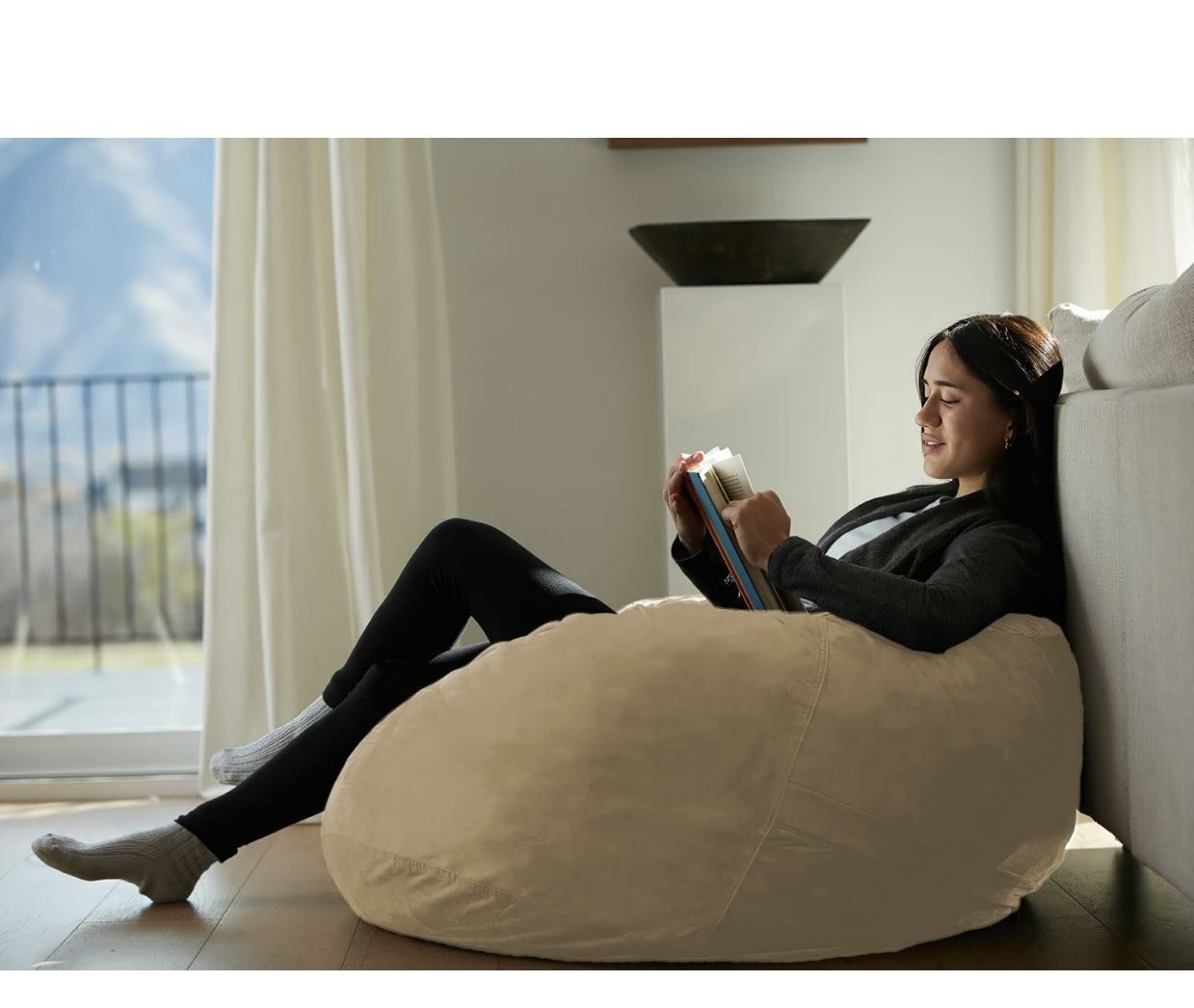 Sofa Sack Bag Chair 4 Ft Memory Foam