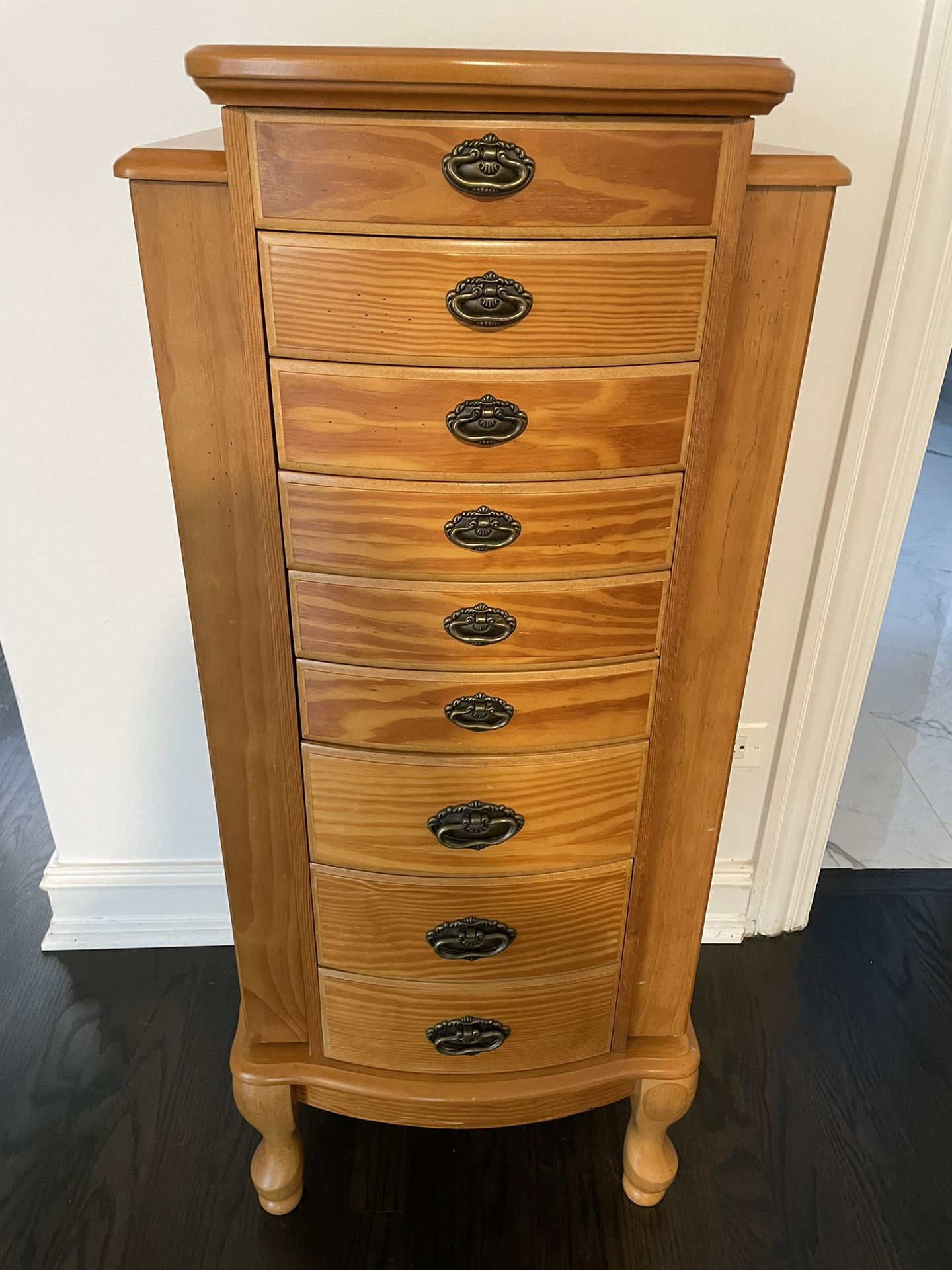 Jewelry Armoire Solid Wood