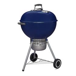 Weber Original Kettle 22-in W Deep Ocean Blue Kettle Charcoal Grill Built-In Thermometer (1(contact info removed))