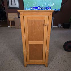 Small Solid Wood Storage Cabinet