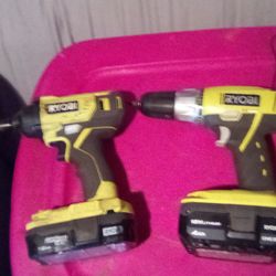 Ryobi impact driver,and drill