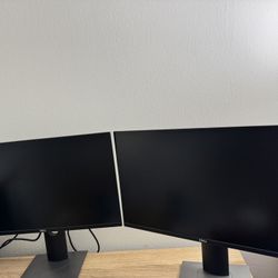 Two Computer Screens 