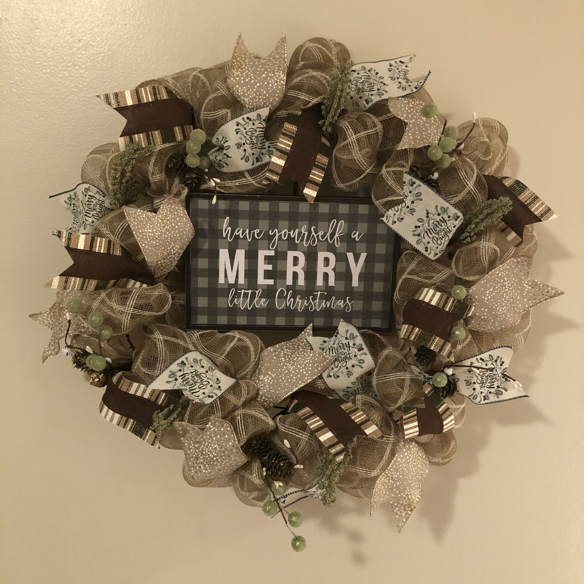 Merry Little Christmas Wreath