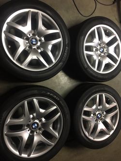 Genuine OEM Factory BMW M Style 18”x8” with TPMS and Pirelli 235/50R18 Tires