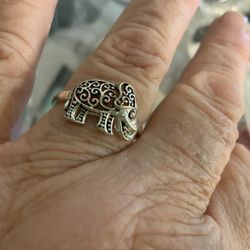 Sterling Elephant Ring