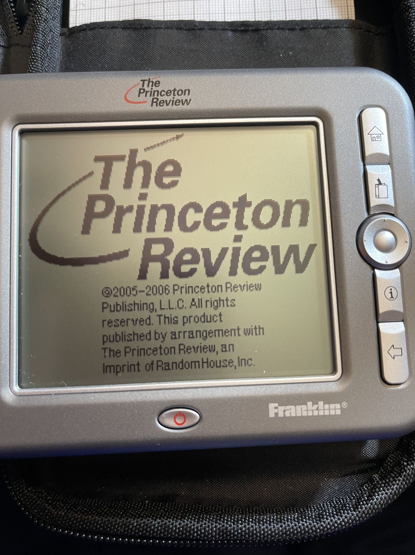 Franklin TSA-2400 Princeton Review Pocket Prep With A Franklin Case  