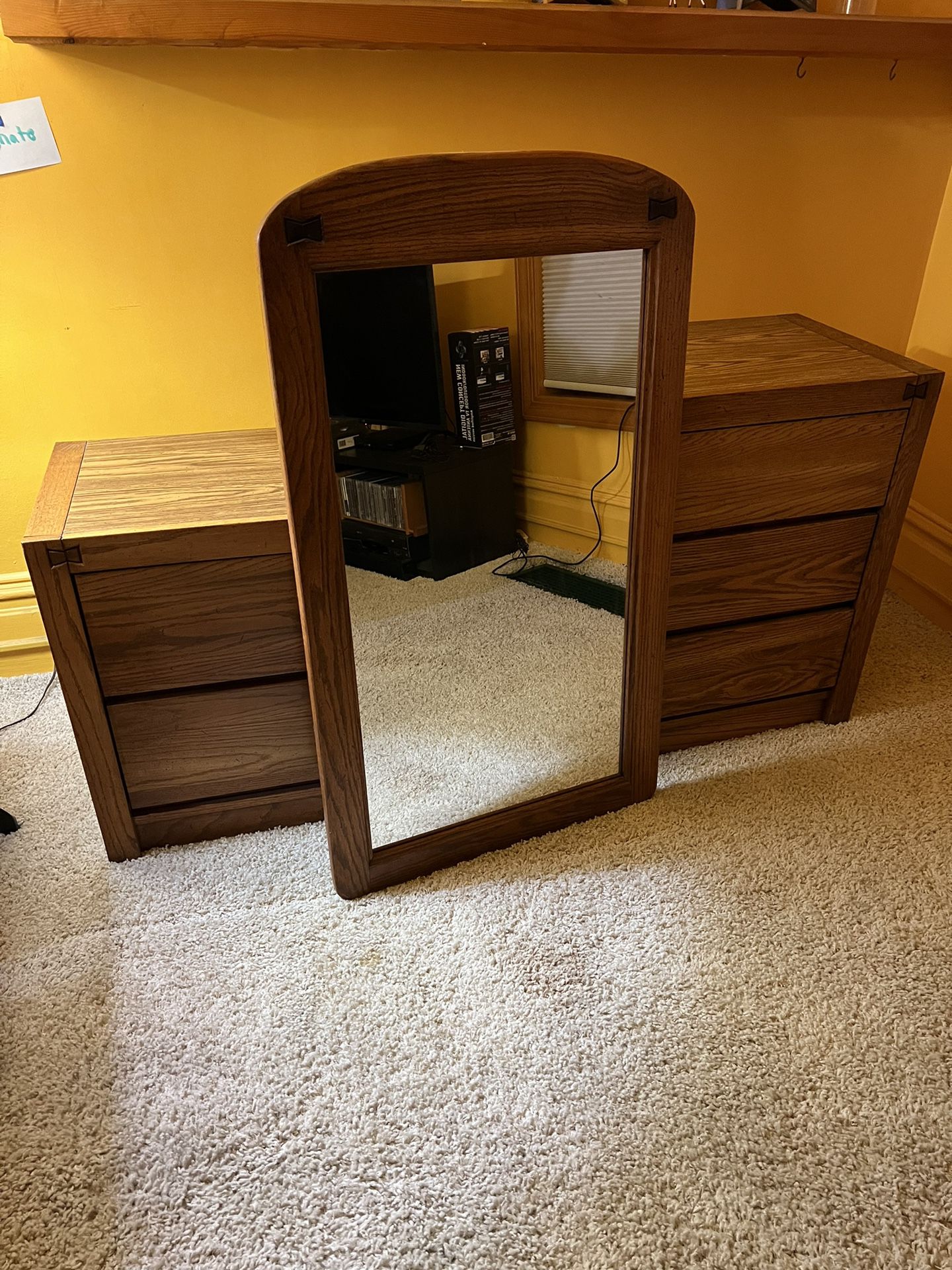 Wood (Desk, Dressers, Nightstand, Mirror) - OBO