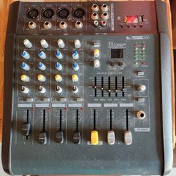 DSP Echo Professional 4 channel Bluetooth powered audio mixer.