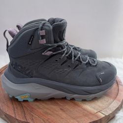 Hoka Kaha 2 GTX Shoes Womens Size 8 Gray Hiking Boots
