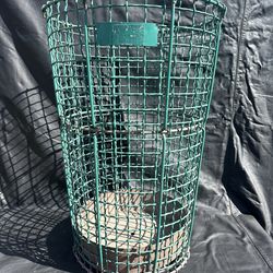 1930’s Vintage Industrial Norwich Wire Works NY Metal Trash Can