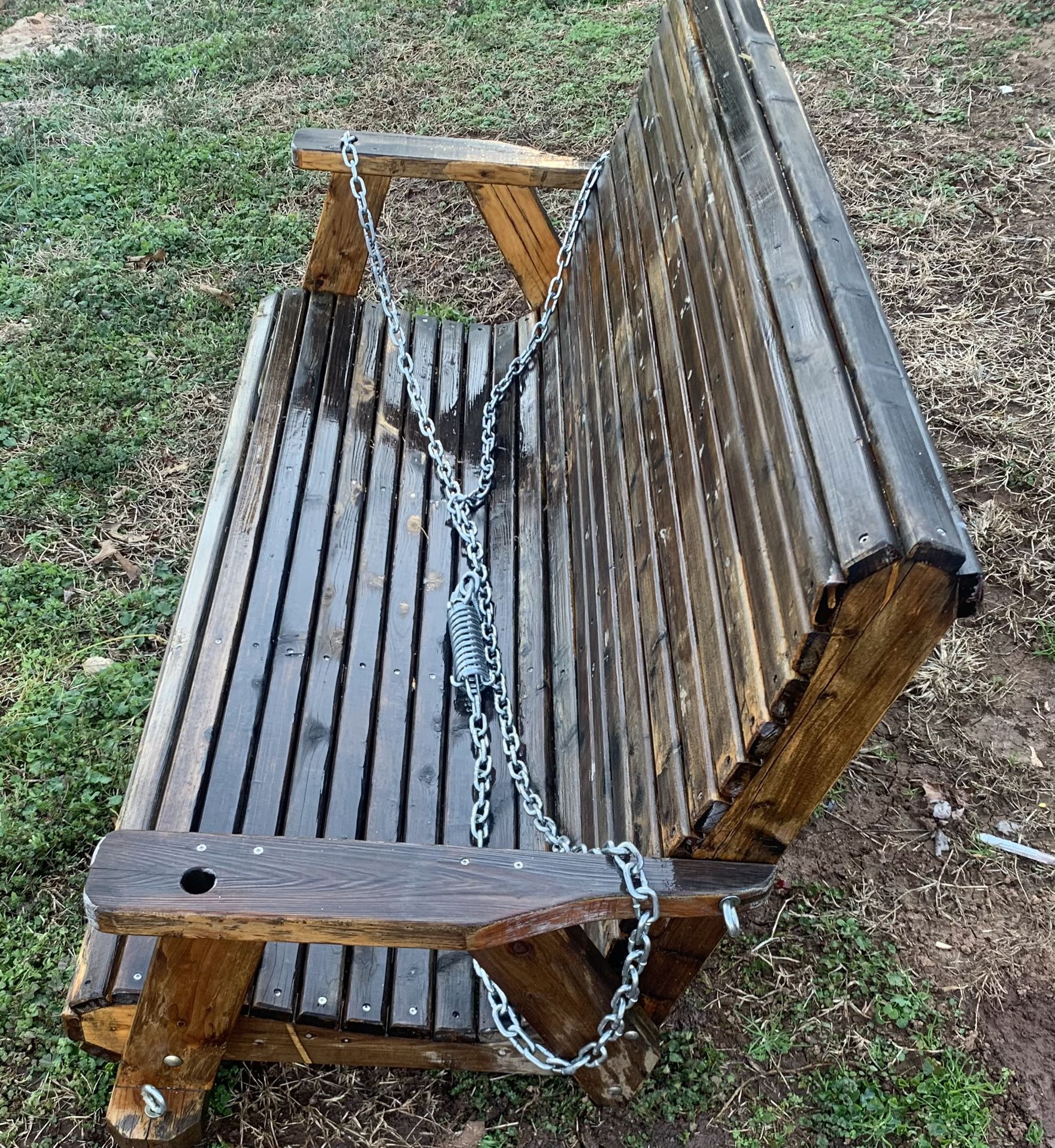 Wooden Hangable Swinging Chair 