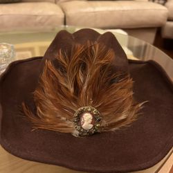 Vintage Cappelli Straworld cowboy hat 100% wool