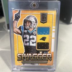 2020 Christian Mccaffrey Donruss Elite Swagger Dual Jersey Card🔥