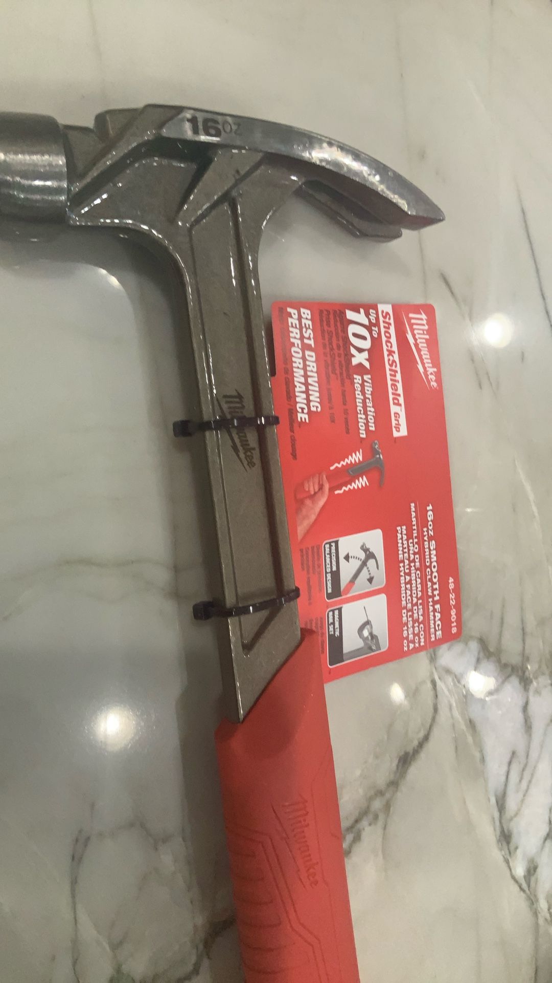 Milwaukee 16oz Smooth Face Hybrid Claw Hammer Brand New Item