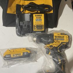DEWALT  20V MAX Cordless Brushless Compact 1/2 in. Drill/Driver, L20V Battery And Charger and Bag