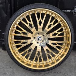 28" ALL GOLD FORGIATO'S!!!!