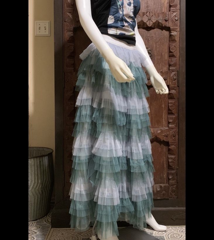 Long Tiered Skirt