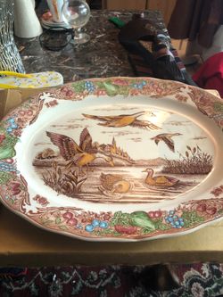 Antique platter art