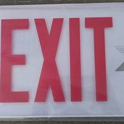 EXIT SIGN LED SURE LITES EUXRL1 BLBL6506