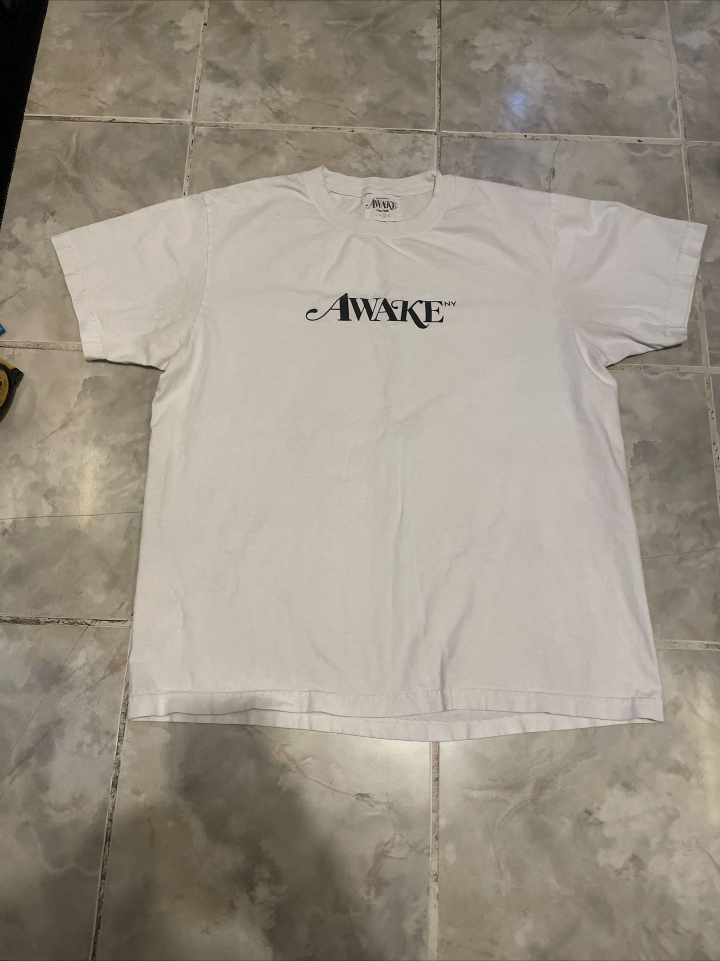 AWAKE NY Classic Logo T Shirt SZ Large Streetwear Skate New York Spellout