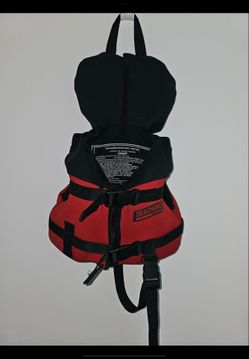 SEA CHOICE PRODUCTS RED INFANT LIFE JACKET- TYPE II PFD- USED ONCE 