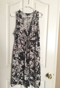 Summer dress gray whit and black size xl