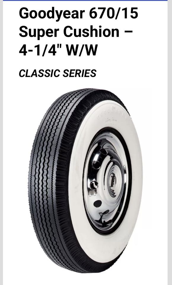 Goodyear Whitewall Tires Set Of 4