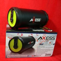 Axess bazooka Bluetooth speaker SD card,slot USB port,FM radio