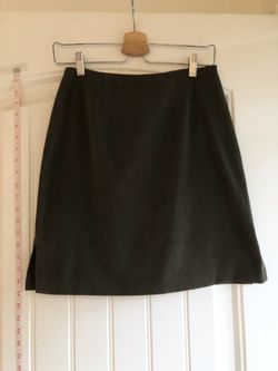 Brown Suede Mini Skirt