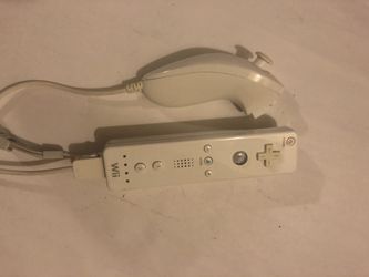 Nintendo Wii OEM Remote With Nunchuck