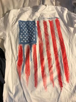 American Flag tee Large