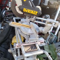 DeWalt Miter Saw On Rigid Folding Stand 