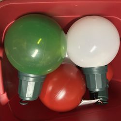 Giant Christmas Lightbulbs