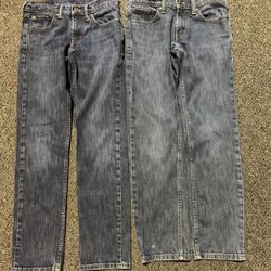 Two Pairs Levi Strauss 511 Standard Slim Fit Mens Size 28/30 Gently Used Jeans