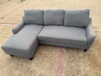Free Delivery - Gray Sleeper Sectional Sofa with Chaise