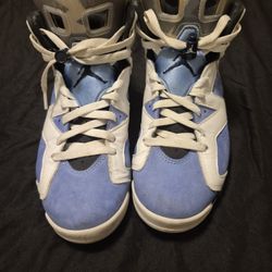 Nike Air Jordan 6 Retro University Blue UNC White Black Mens Size 9 