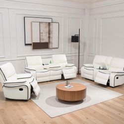 New  Reclining Couch 3-Pc Set — Sofa • Loveseat • Chair