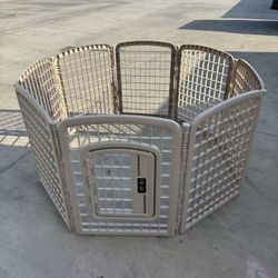 New In Box 34 Inch Tall 8 Panels Indoor Outdoor Dog Pet Exercise Playpen Fence Kennel Enclosure Crate Barrier Adjustable Detachable 