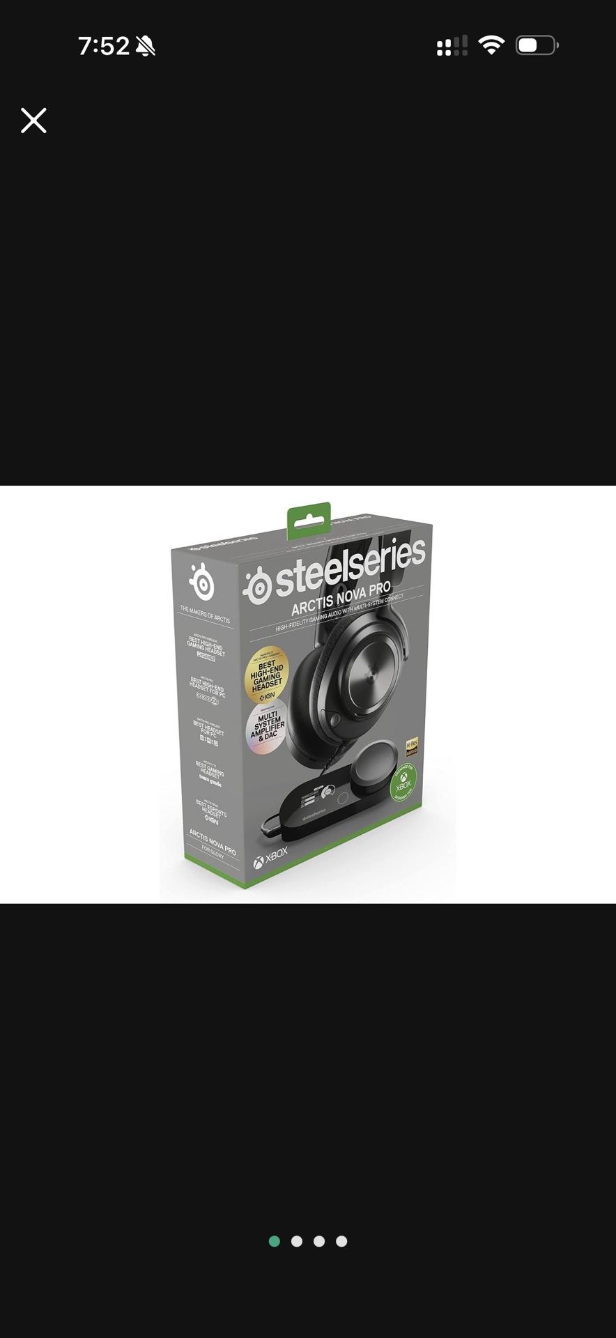 Steelseries Arctic Nova  Pro Wireless Gaming Headset For Xbox