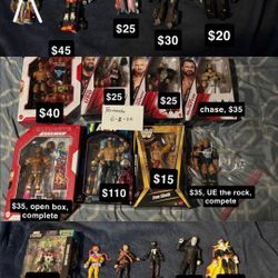 HUGE ACTION FIGURE TOY LOT (TRANSFORMERS, MARVEL LEGENDS, WWE)