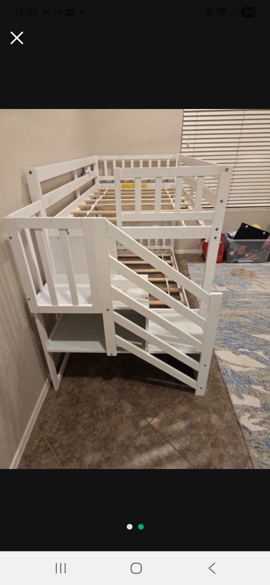 Bunk Bed With Stairs And Storage