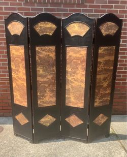 Vintage Asian Style Foldable Room Divider