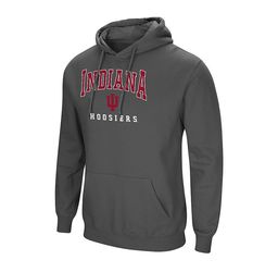 Colosseum- Indiana Hoosiers Pullover Hoodie Sweatshirt - Grey- New
