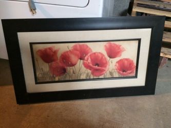 Flower photo and frame