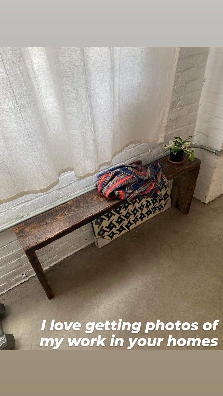 Solid Pine Bench - TV Stand - Entryway Table