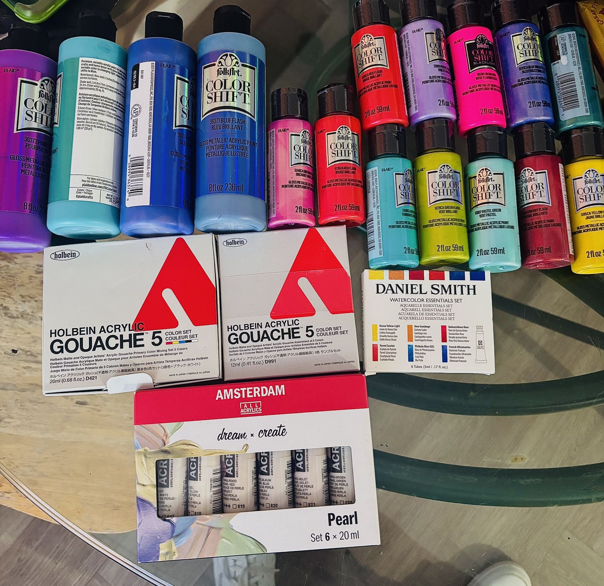 Acrylic And Water Color Paints